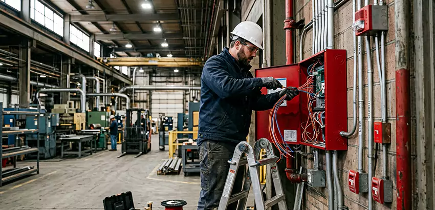 Industrial Fire Alarm Installation in Rogers