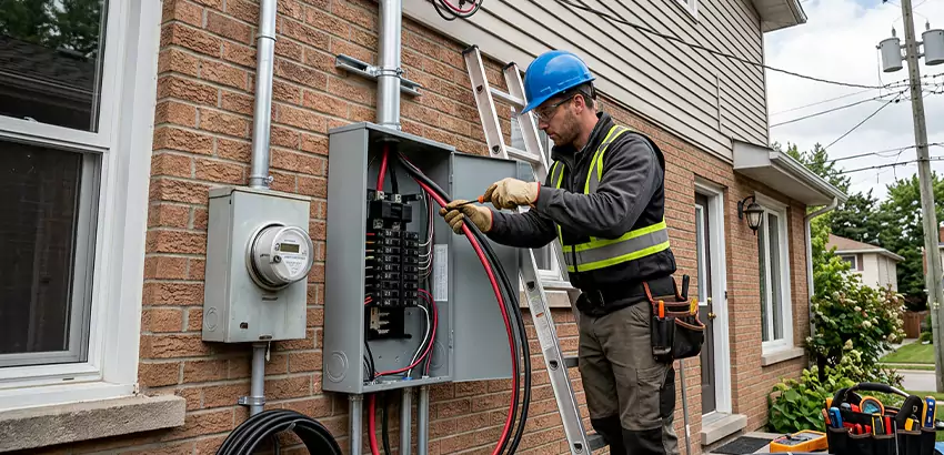 Outdoor Subpanel Installation in Rogers